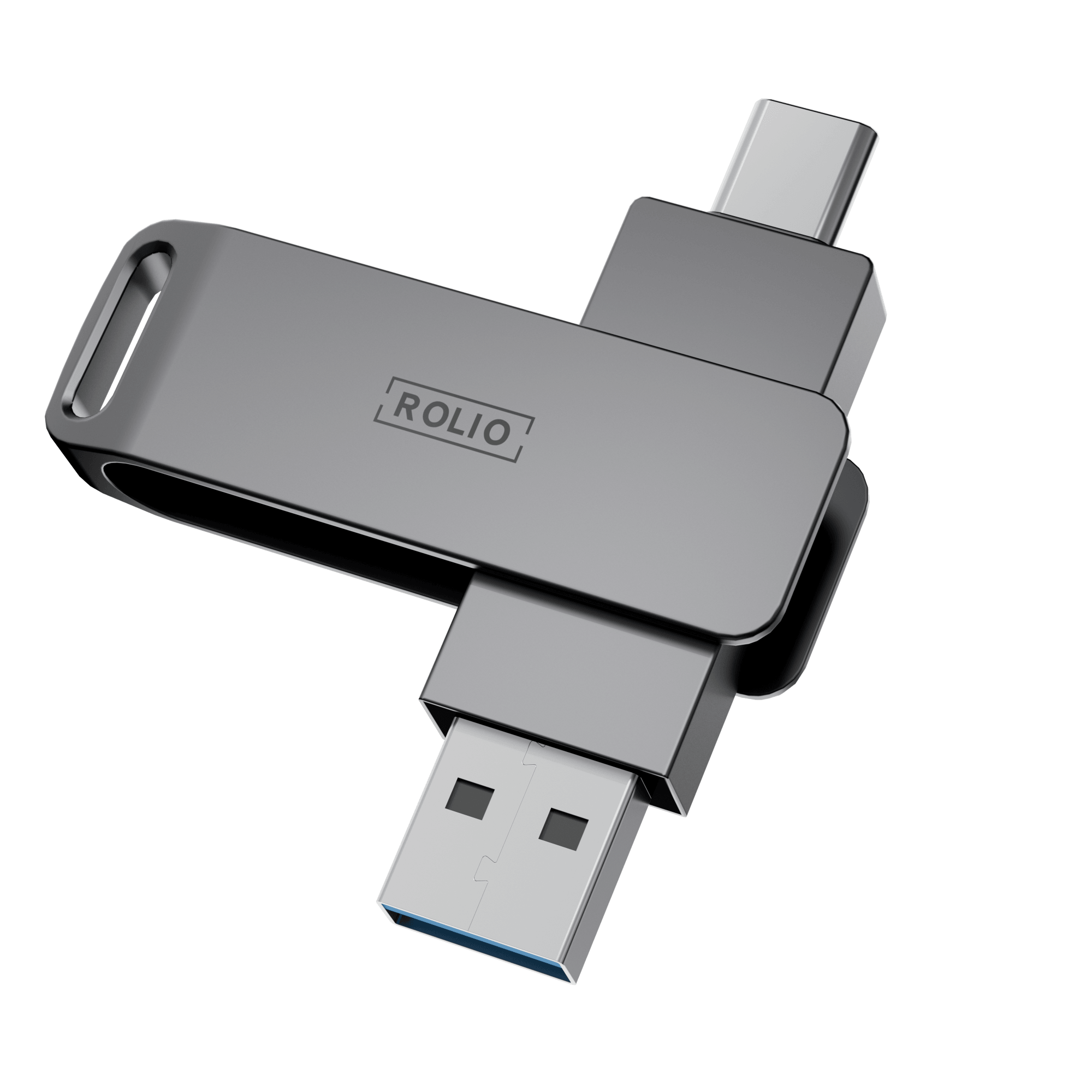 Rolio USB-Stick 128 GB – USB C und USB A – 800 Mbit/s – USB 3.0