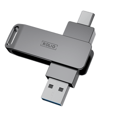 Rolio USB-Stick 128 GB – USB C und USB A – 800 Mbit/s – USB 3.0