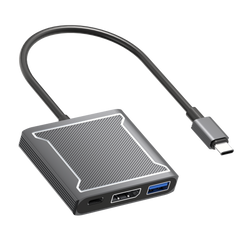 Rolio USB-C-auf-DisplayPort-Adapter – 3-in-1 – DisplayPort-Hub – USB 3.0 – USB-C-Aufladung